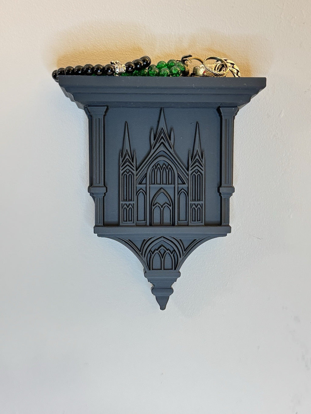 Gothic Cathedral Wall Shelf – Dark Decor Display Shelf | Gothic Home Decor