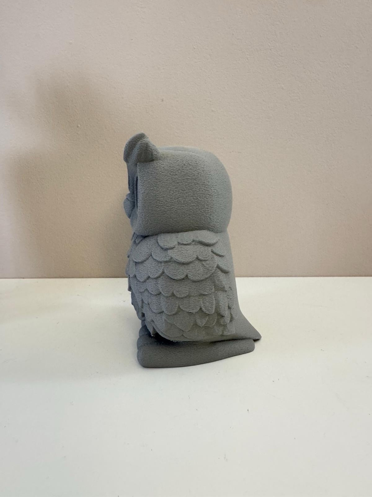Owl Figurine – Miniature Statue, Shelf Ornament, Gift - Animal Home Decor