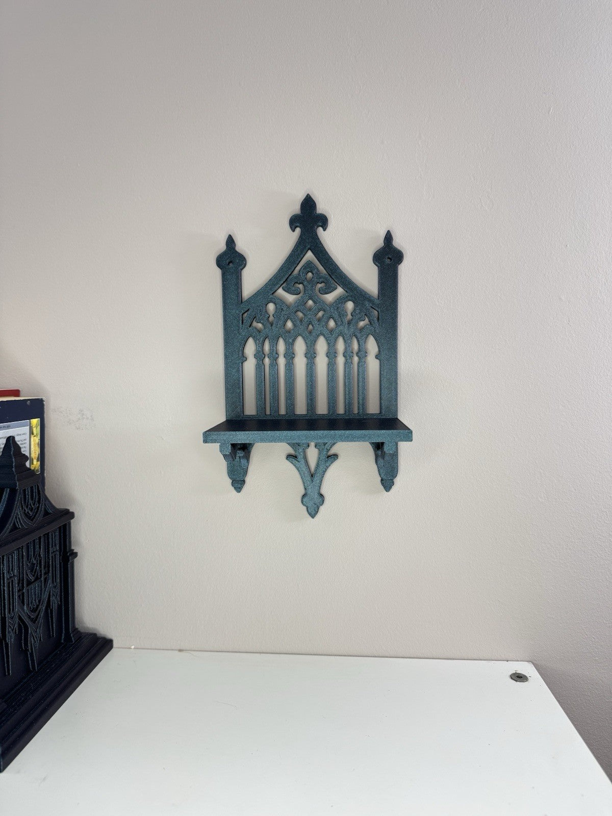 Gothic Wall Shelf – Galaxy Black Medieval Home Decor | Jewellery Display Shelf