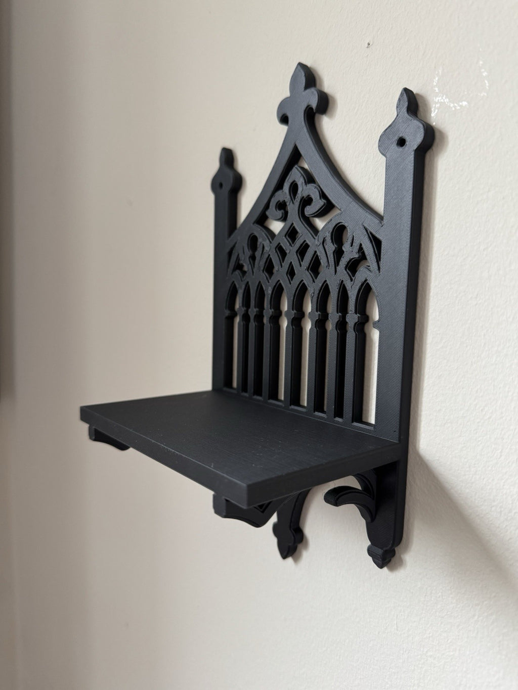 Gothic Wall Shelf – Black Mini Display Shelf/ Jewelry Holder – Gothic Home Decor