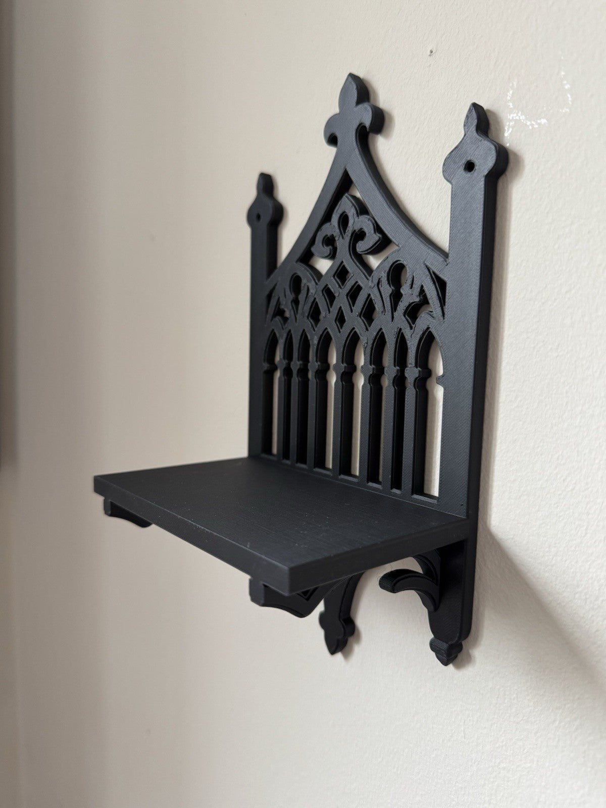 Gothic Wall Shelf – Black Mini Display Shelf/ Jewelry Holder – Gothic Home Decor