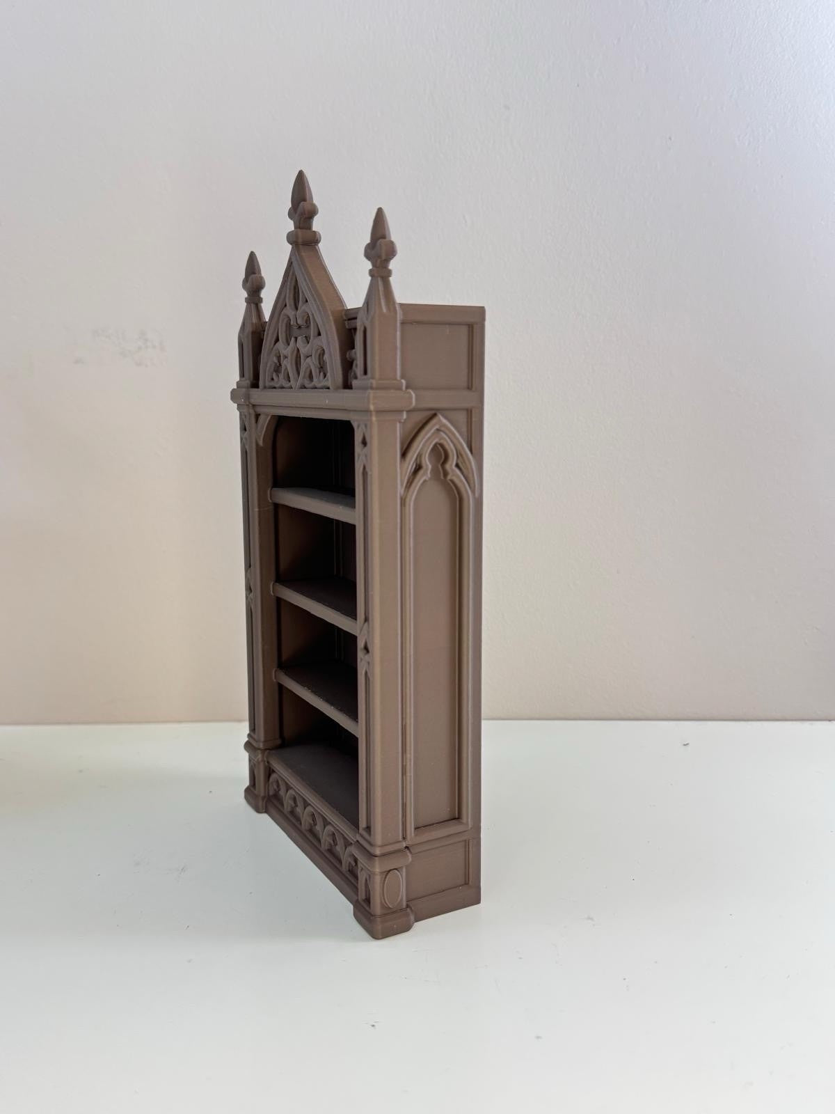 Gothic Jewellery Shelf Display | Chocolate brown Cathedral Shelf Home Decor