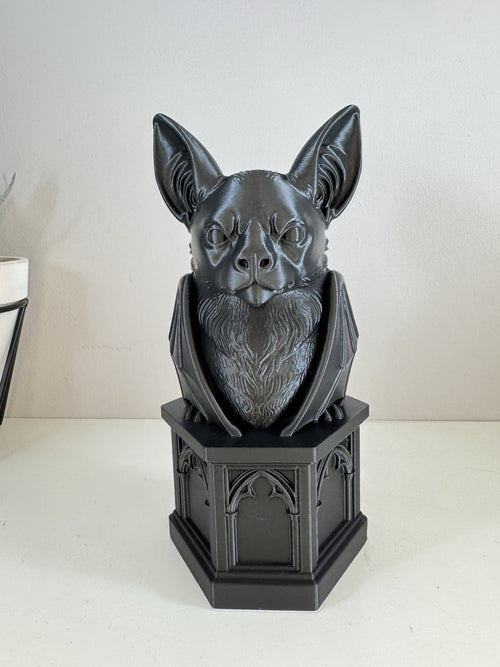 Gothic Bat Black Book Nook Bookend | Dark Fantasy Shelf Decor |  Home Decor