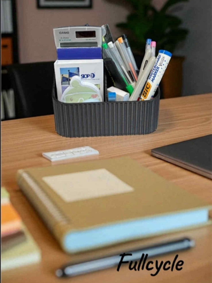 Modern Black Desk Organiser – Pen & Stationery Storage Holder
