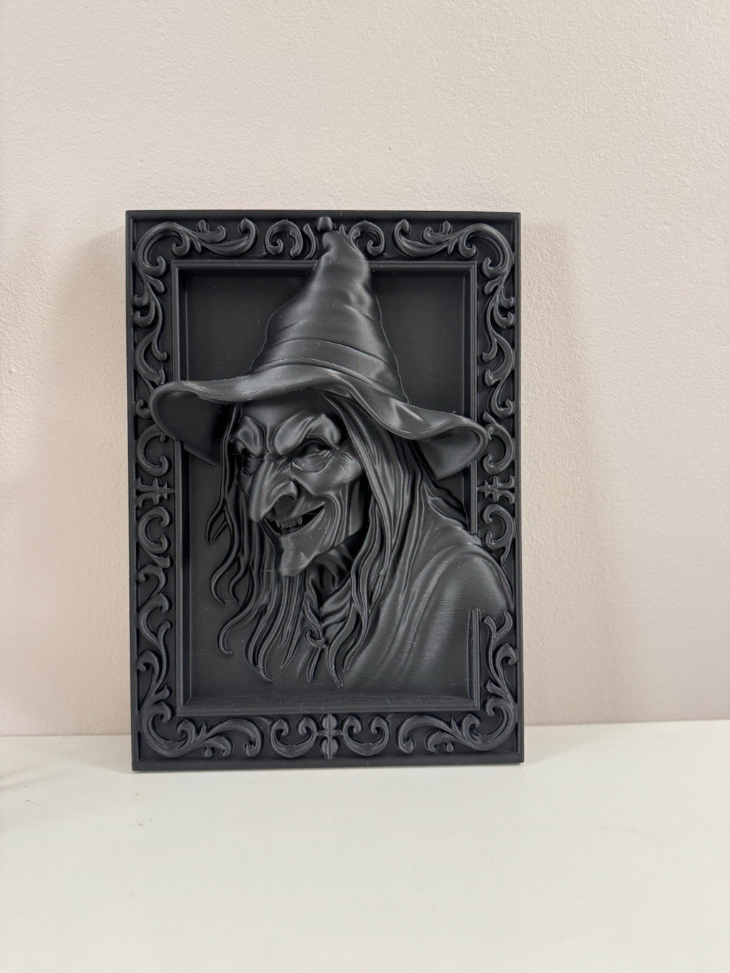 Black Gothic Witch Frame – Dark Aesthetic Decor, Witchcore Gift - 20*13 Cm