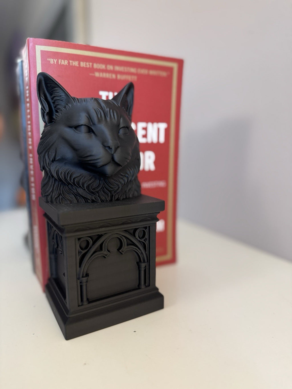 Set of 2 Gothic Cat Book Nooks – Black Bookshelf Decor | Dark Academia – 18 Cm