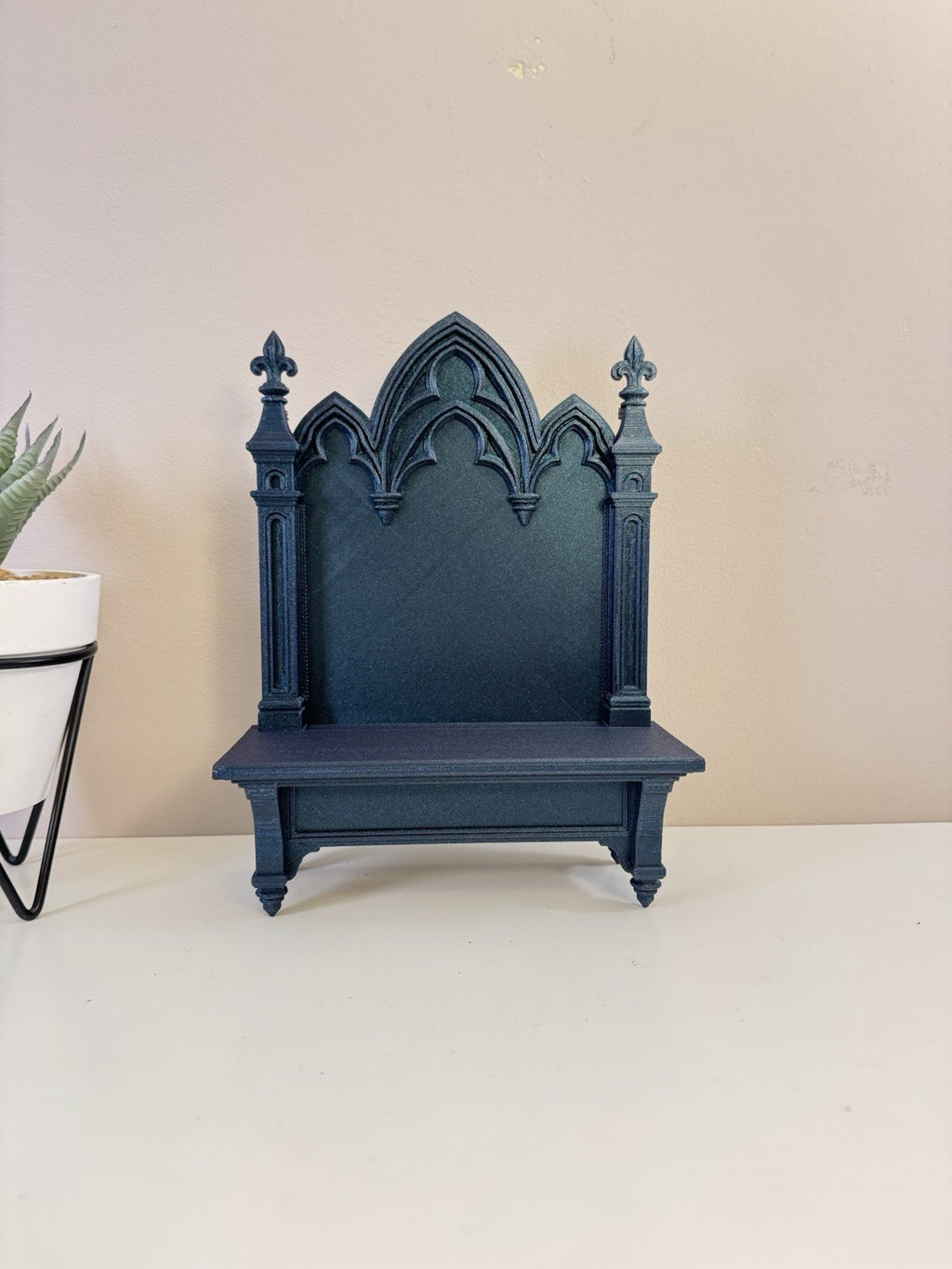 Gothic Cathedral Jewellery Shrine | Holographic Display Stand | Altar Vanity.