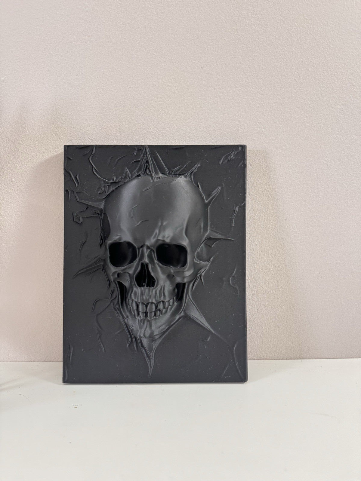 Gothic Skull Wall Art Plaque | Dark Academia & Macabre Home Decor