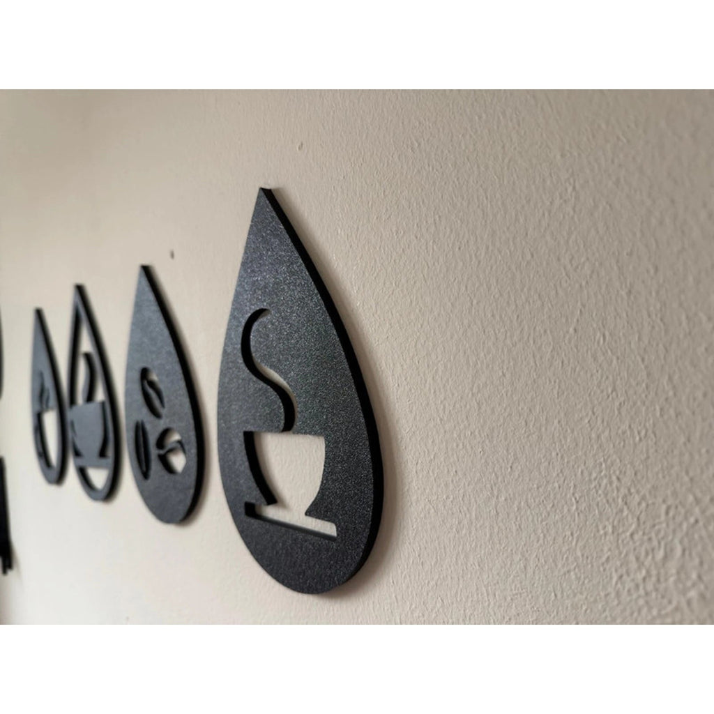4 Frame Coffee Set, Wall Art Thick Frames.