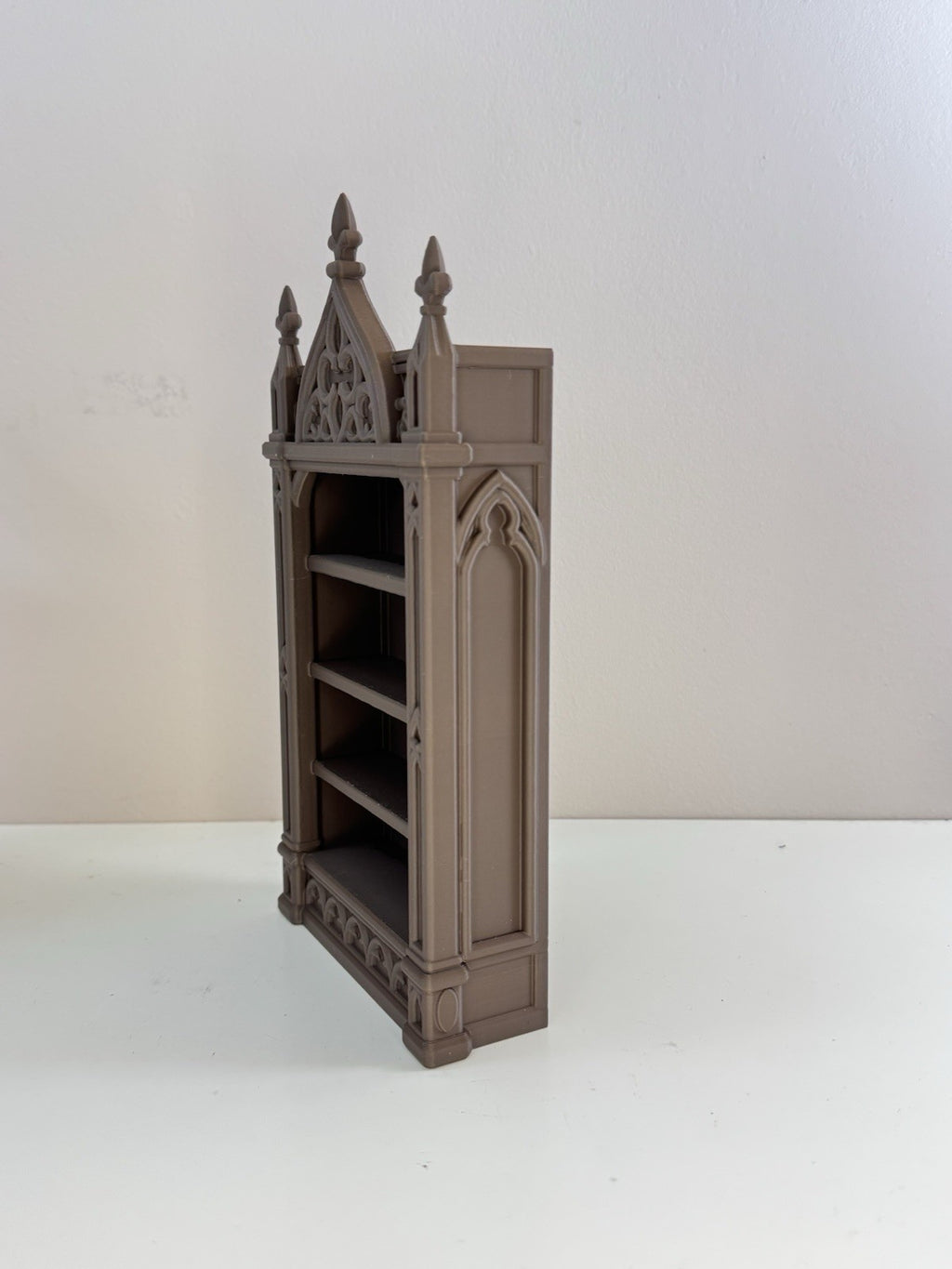 Gothic Jewellery Shelf Display | Chocolate brown Cathedral Shelf Home Decor
