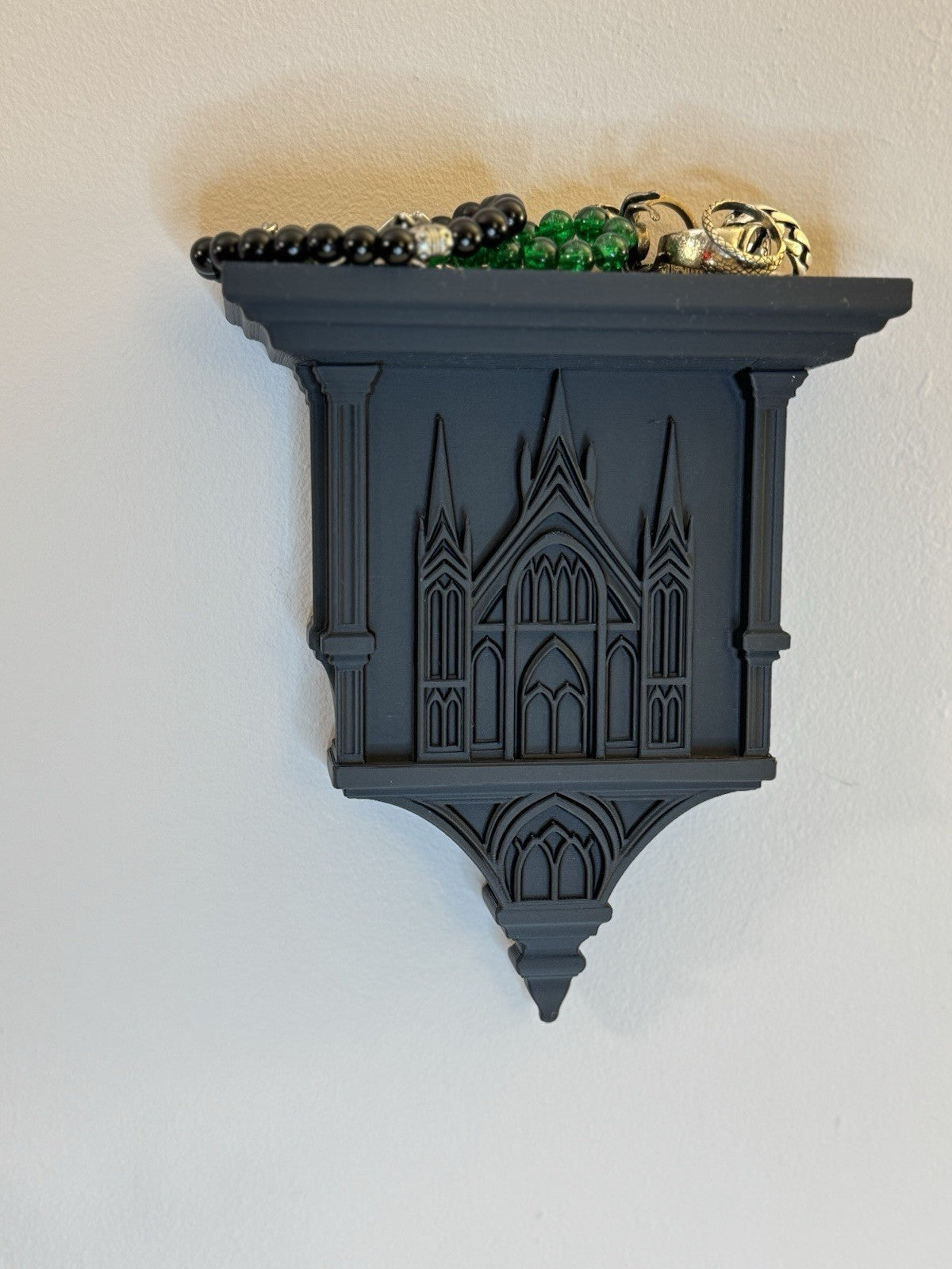Gothic Cathedral Wall Shelf – Dark Decor Display Shelf | Gothic Home Decor