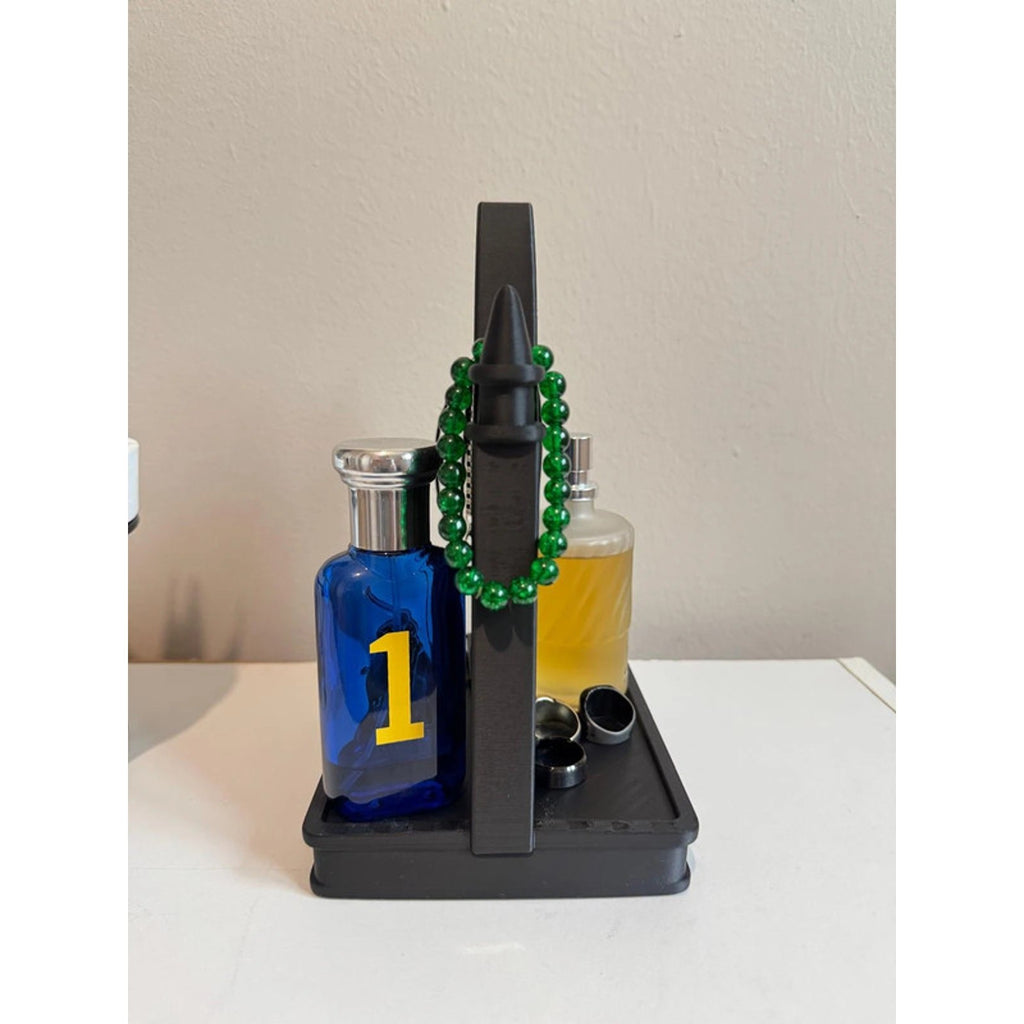 🖤 Gothic Cathedral Display Stand – Black Jewellery & Perfume Holder