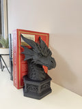 Dragon Bookend Gothic Fantasy Decor – Dragon Head Book Nook Display Ornament