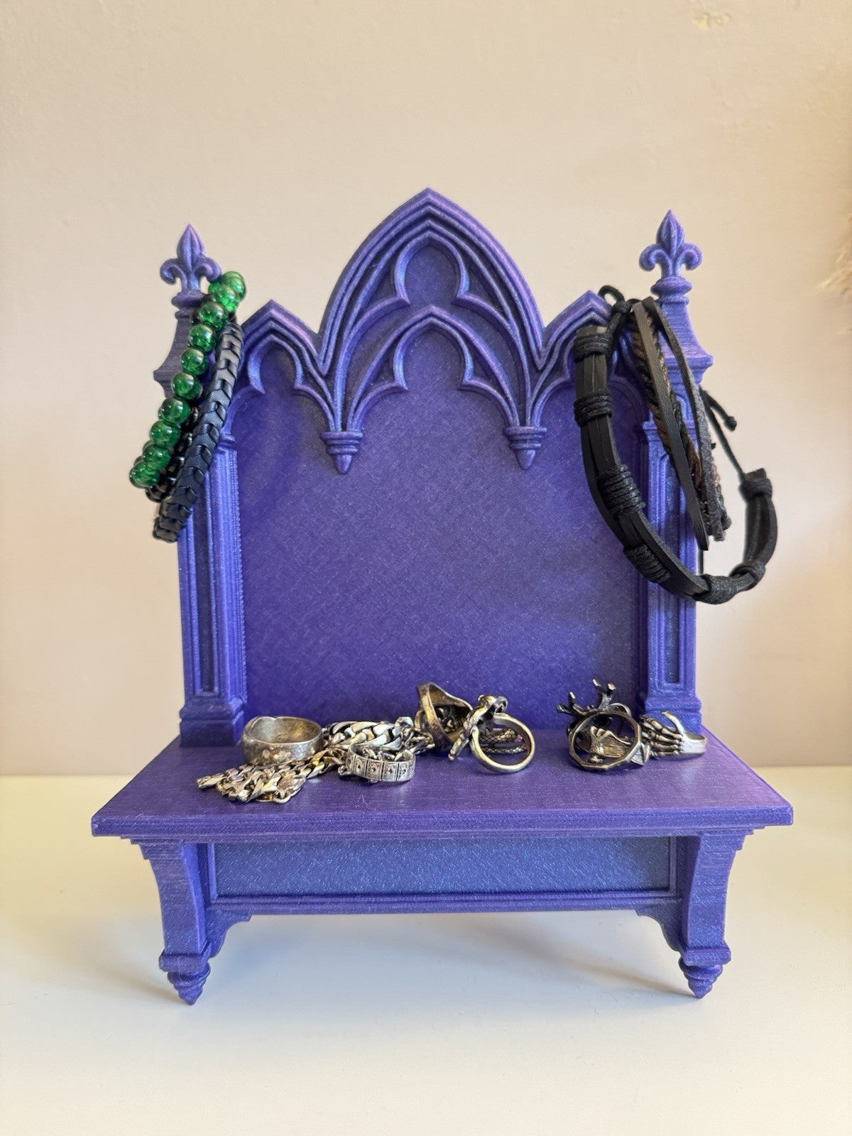Gothic Cathedral Shelf Galaxy Purple