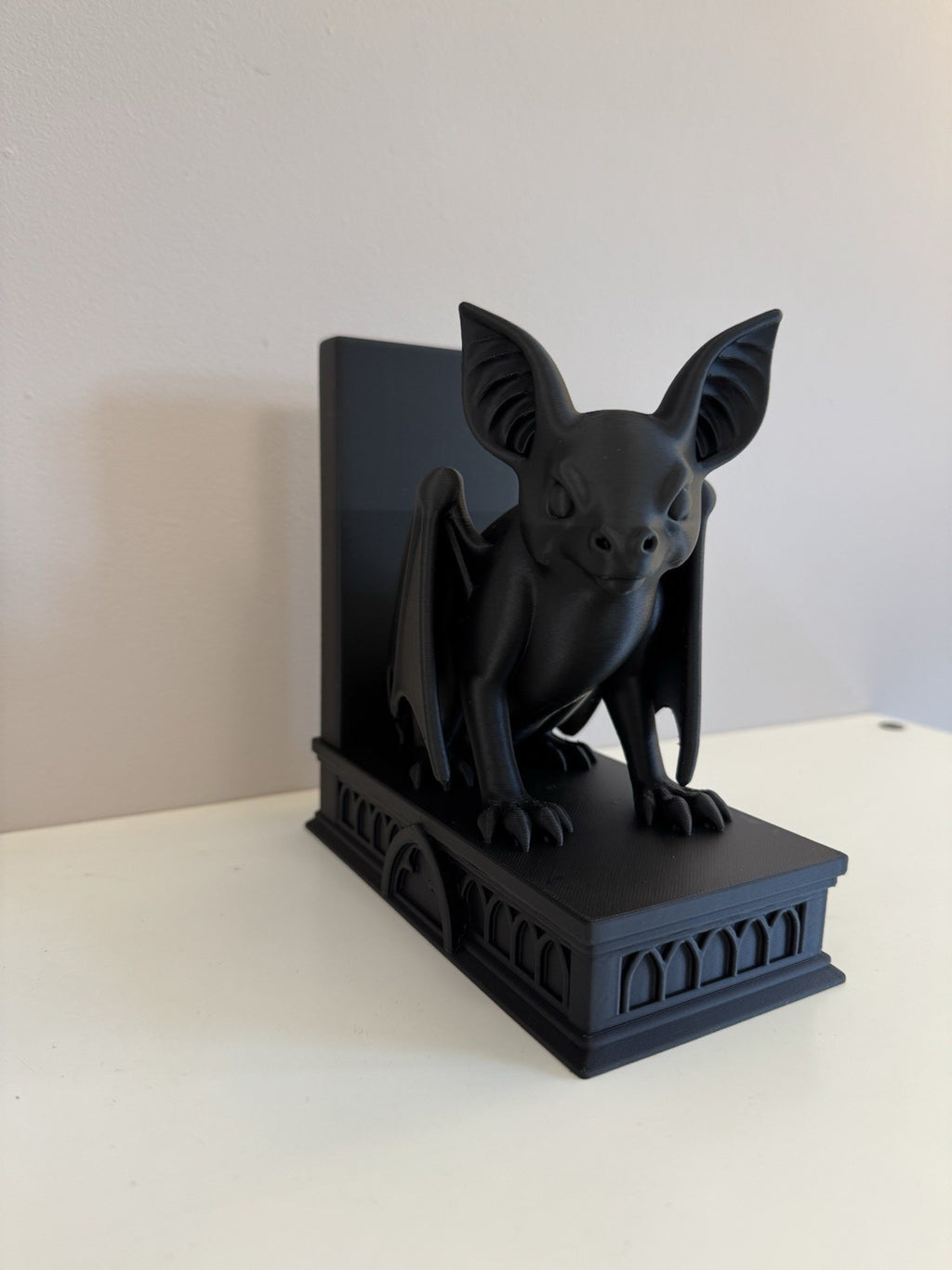 Bat Book End – Book Shelf Insert & Bookend, Gothic Decor.