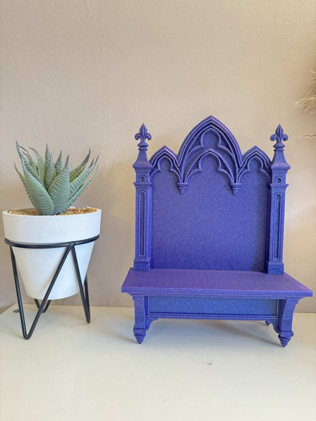 Gothic Cathedral Shelf Galaxy Purple