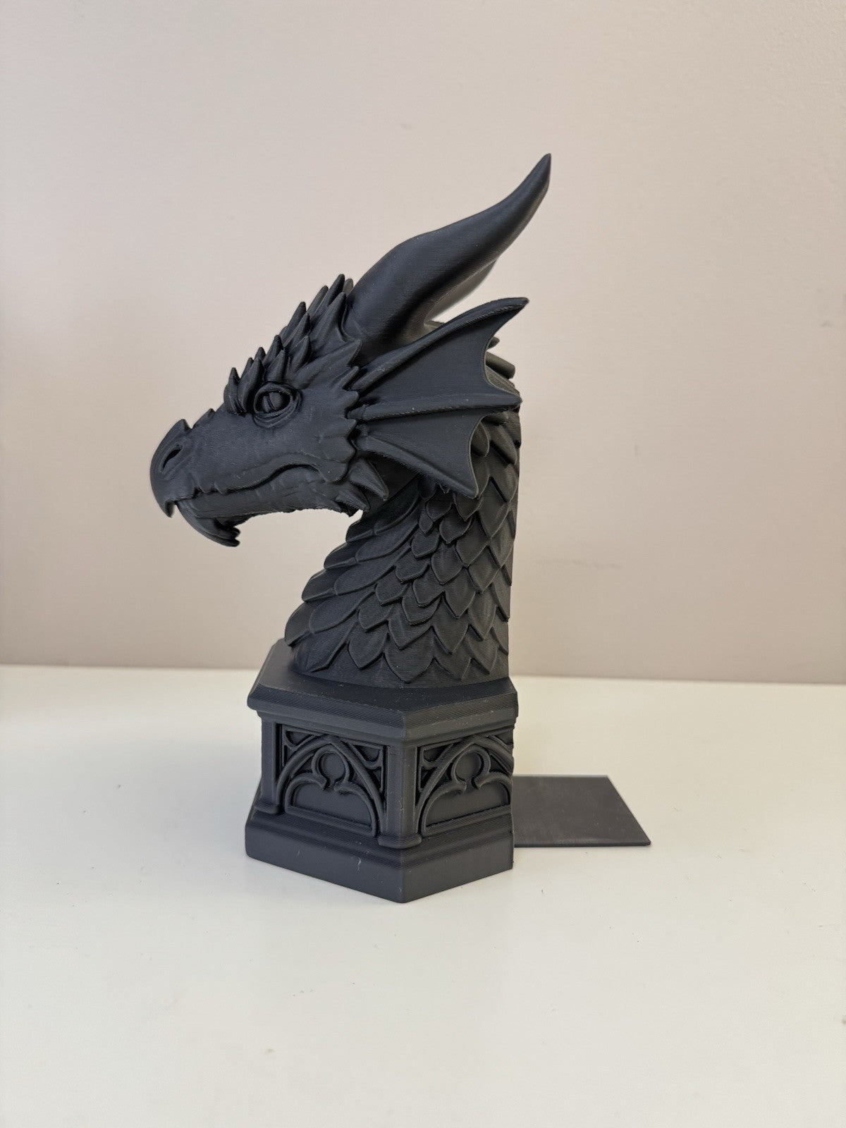 Dragon Bookend Gothic Fantasy Decor – Dragon Head Book Nook Display Ornament