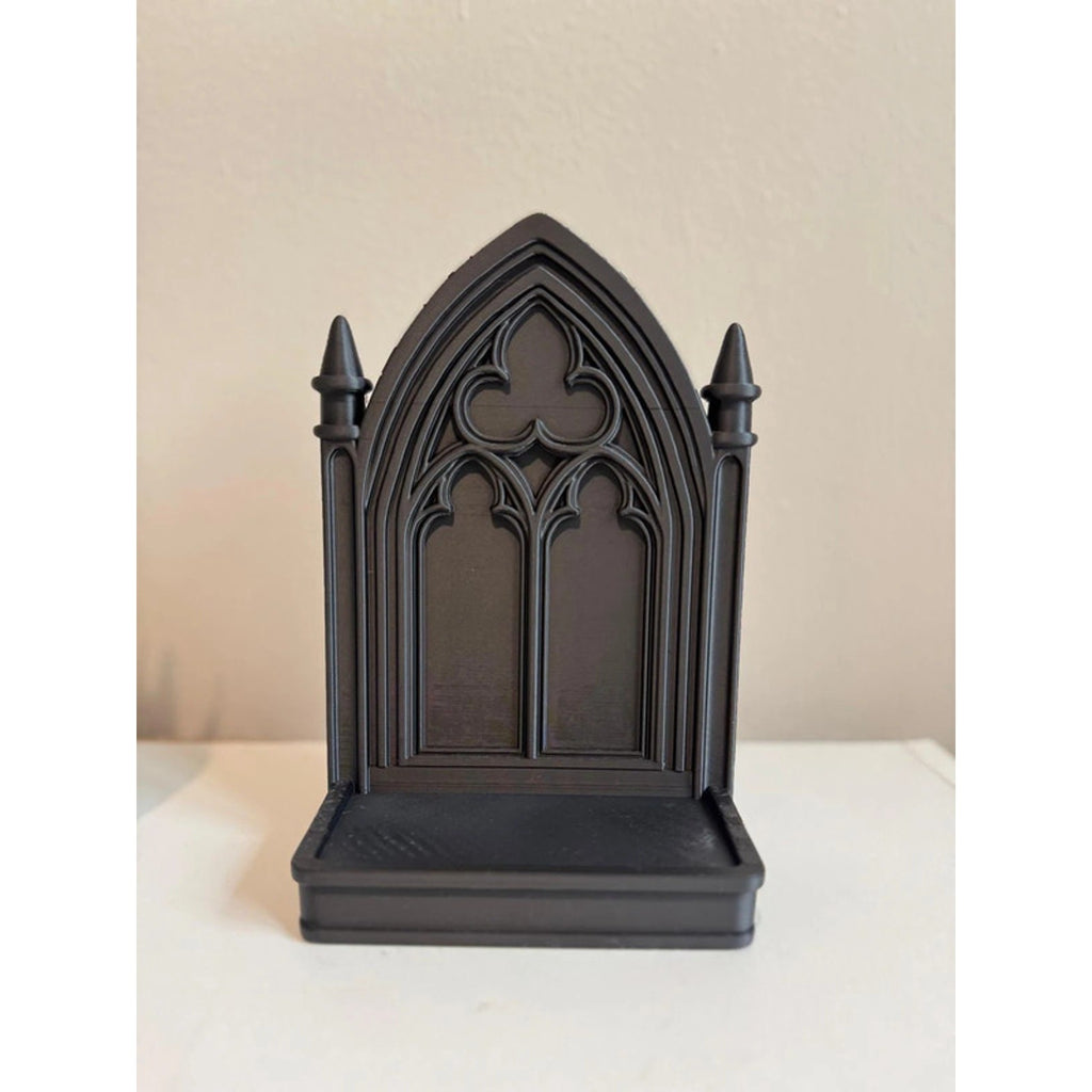 🖤 Gothic Cathedral Display Stand – Black Jewellery & Perfume Holder
