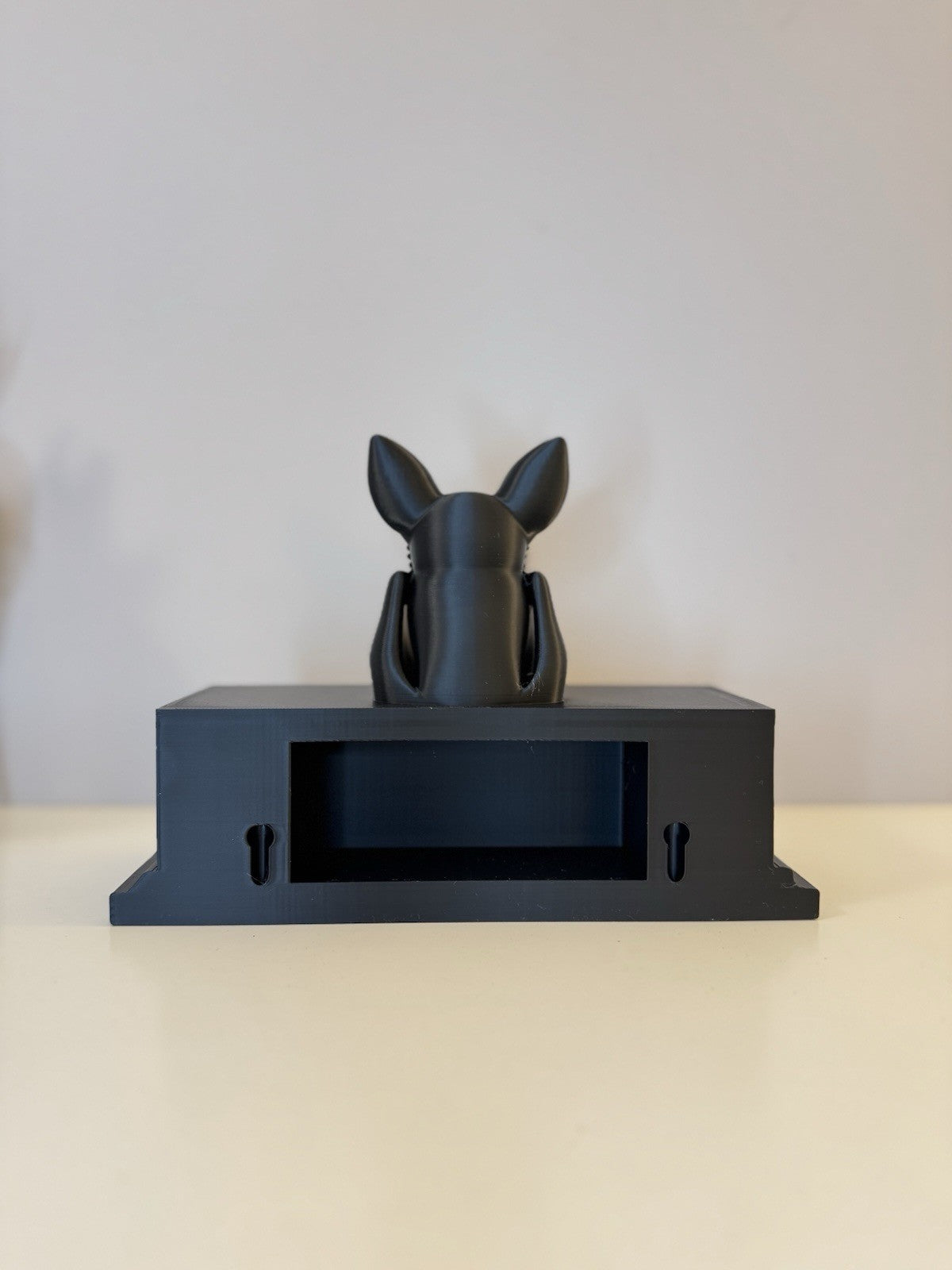 Gothic Bat Wall Shelf | Black Hanging Bat Decor | Dark Gothic Home Decor