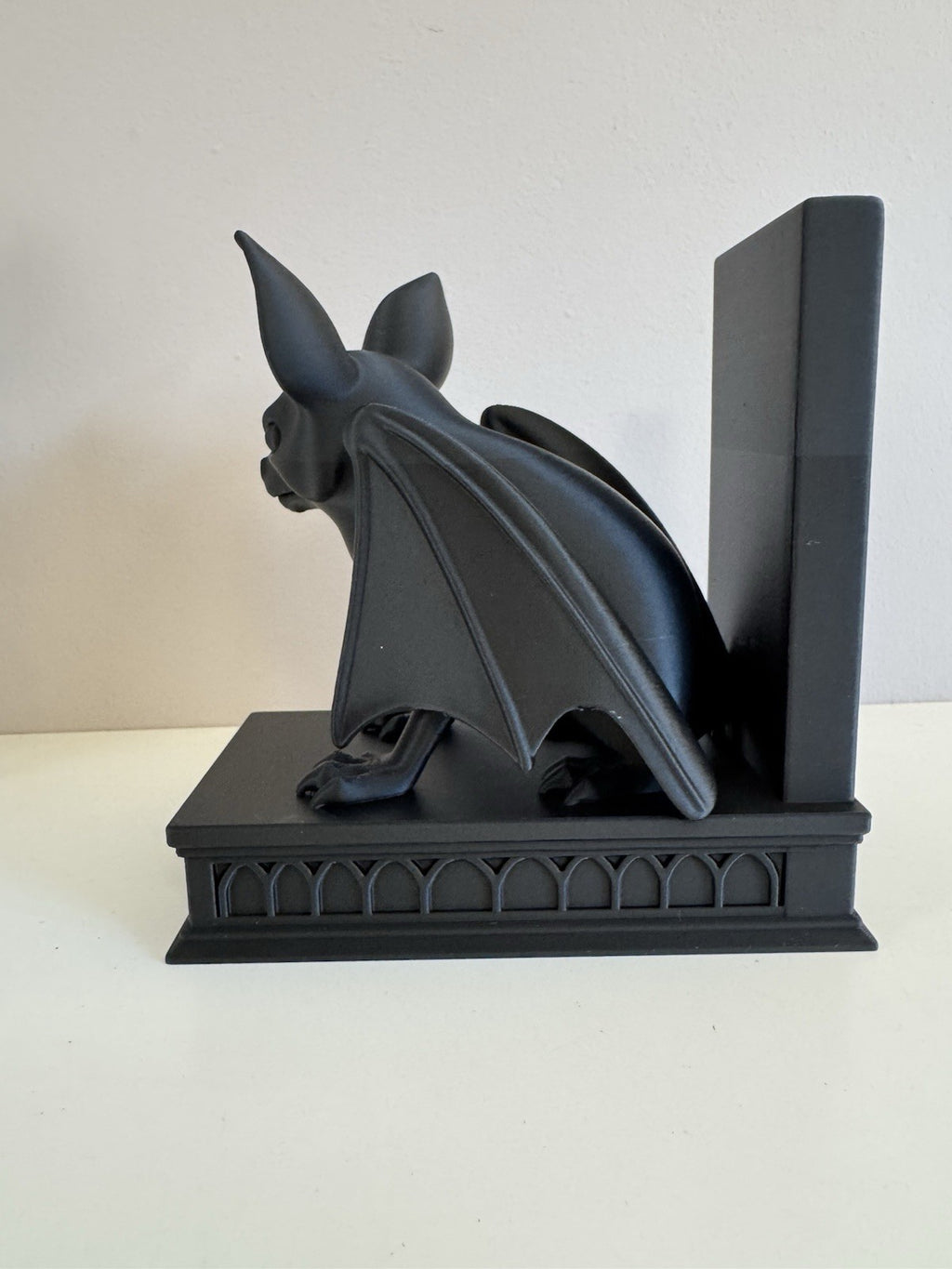Bat Book End – Book Shelf Insert & Bookend, Gothic Decor.