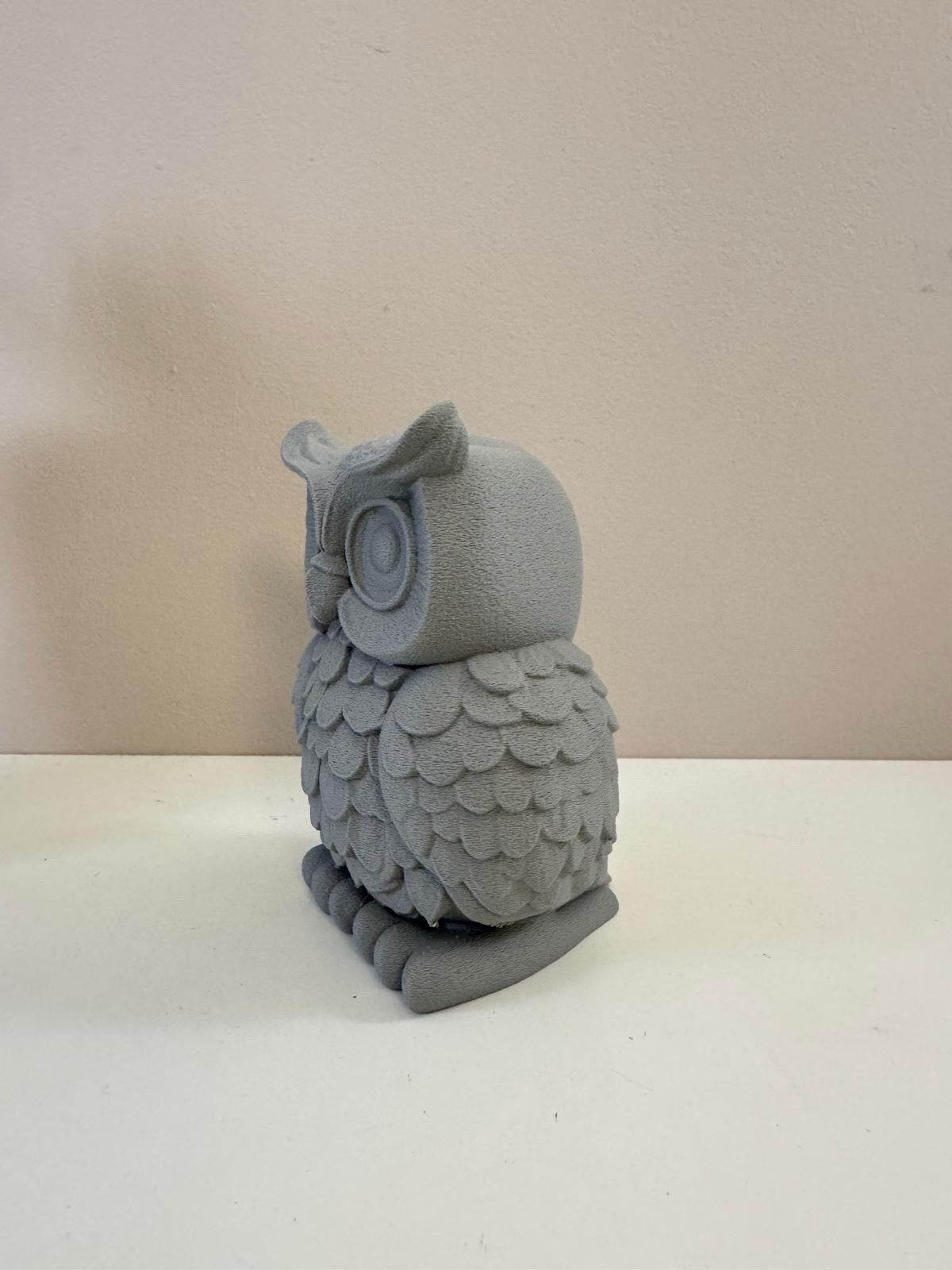 Owl Figurine – Miniature Statue, Shelf Ornament, Gift - Animal Home Decor
