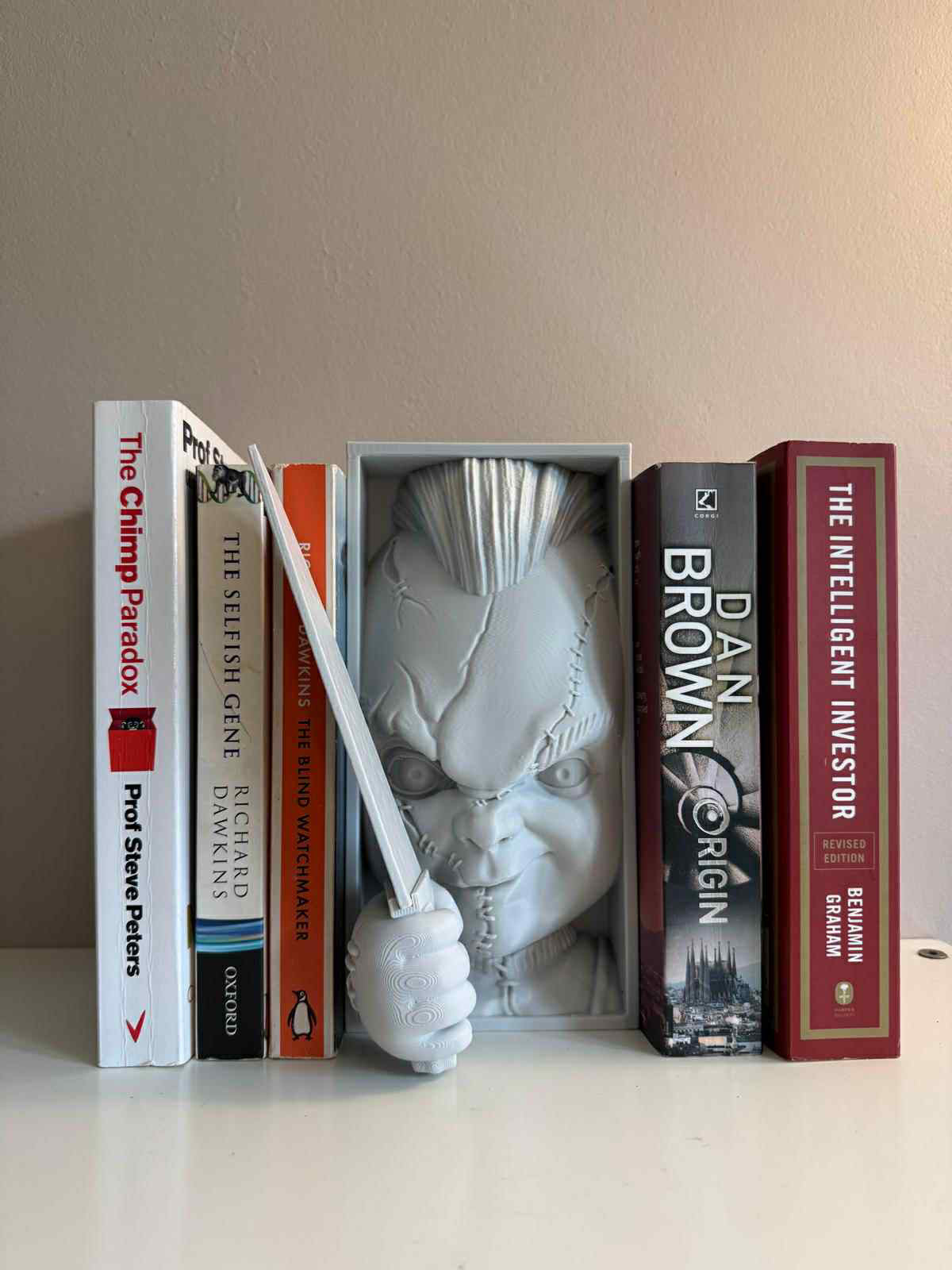 Chucky Horror Wall/ Book Nook Art – Halloween Knife BookEnd