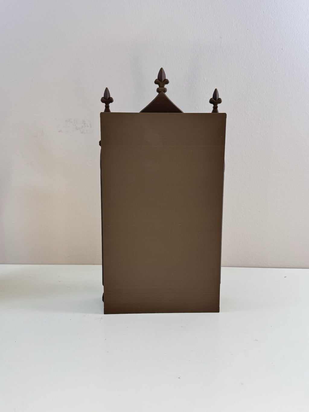 Gothic Jewellery Shelf Display | Chocolate brown Cathedral Shelf Home Decor