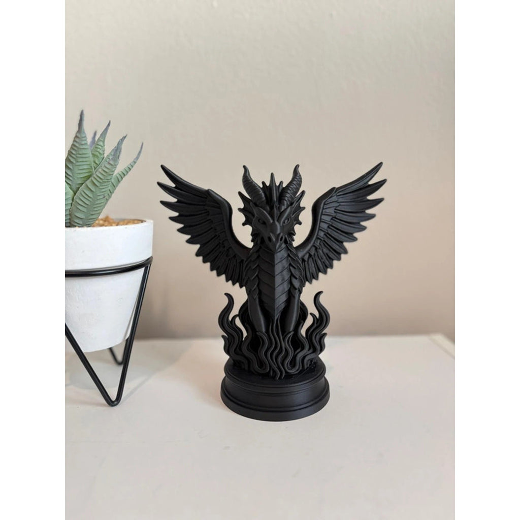 Gothic Dragon Statue | Dark Fantasy Home Decor