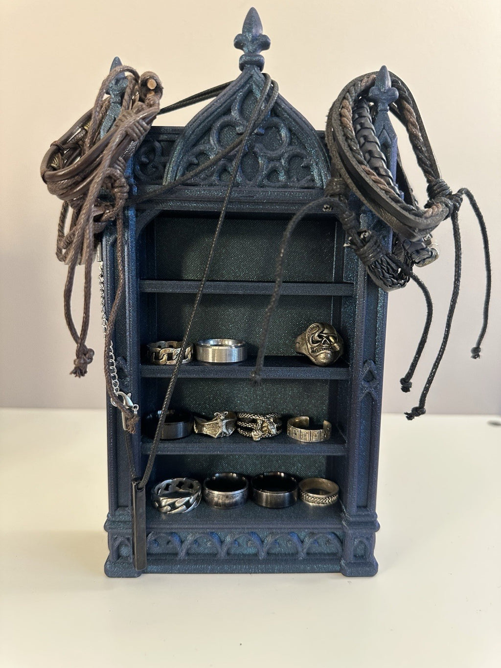 Gothic Mini Shelf | Galaxy Black Aesthetic Jewellery Display |Accessories Holder