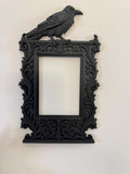 Gothic Raven Picture Frame | Dark Aesthetic Photo Frame | Crow Wall Decor | Vict