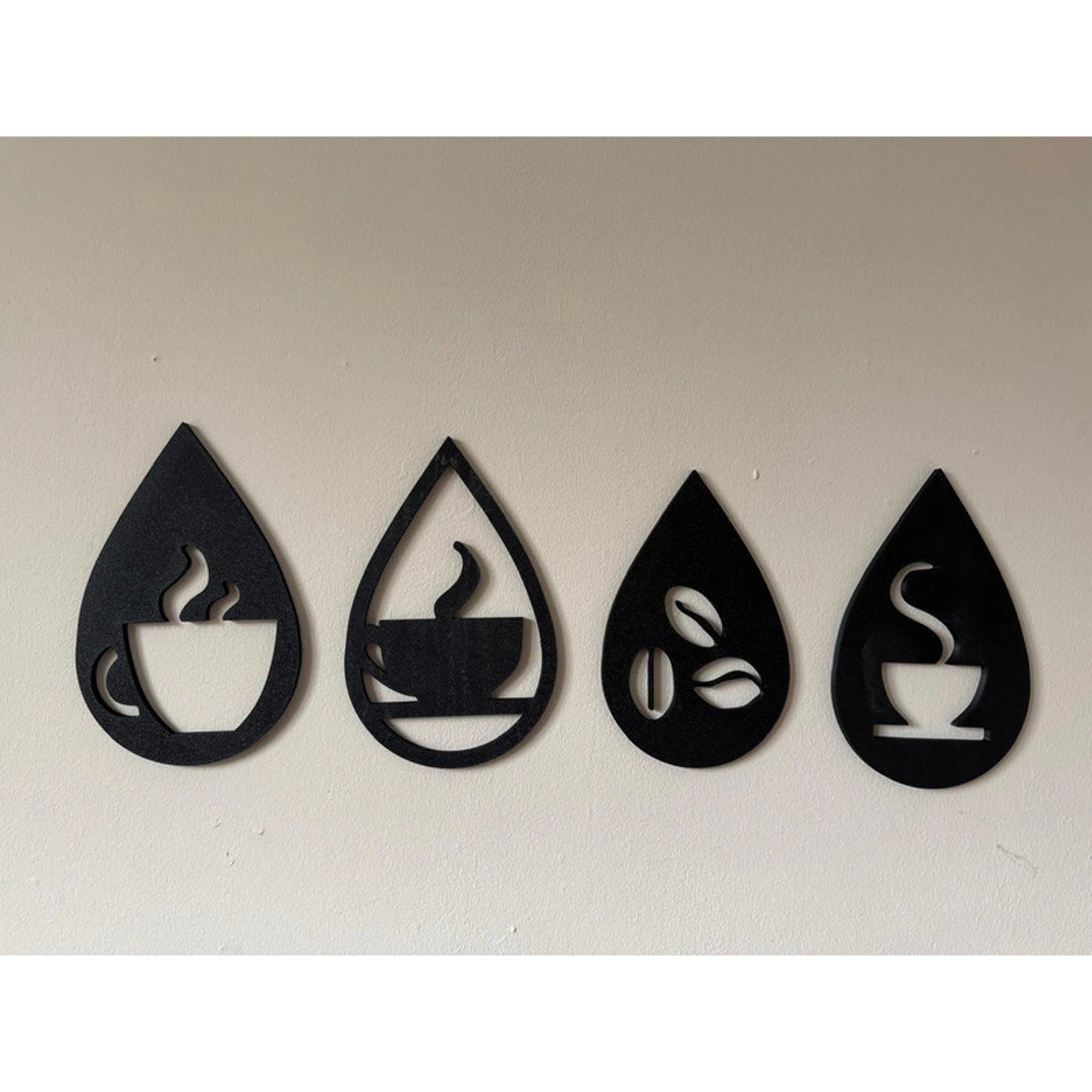 4 Frame Coffee Set, Wall Art Thick Frames.