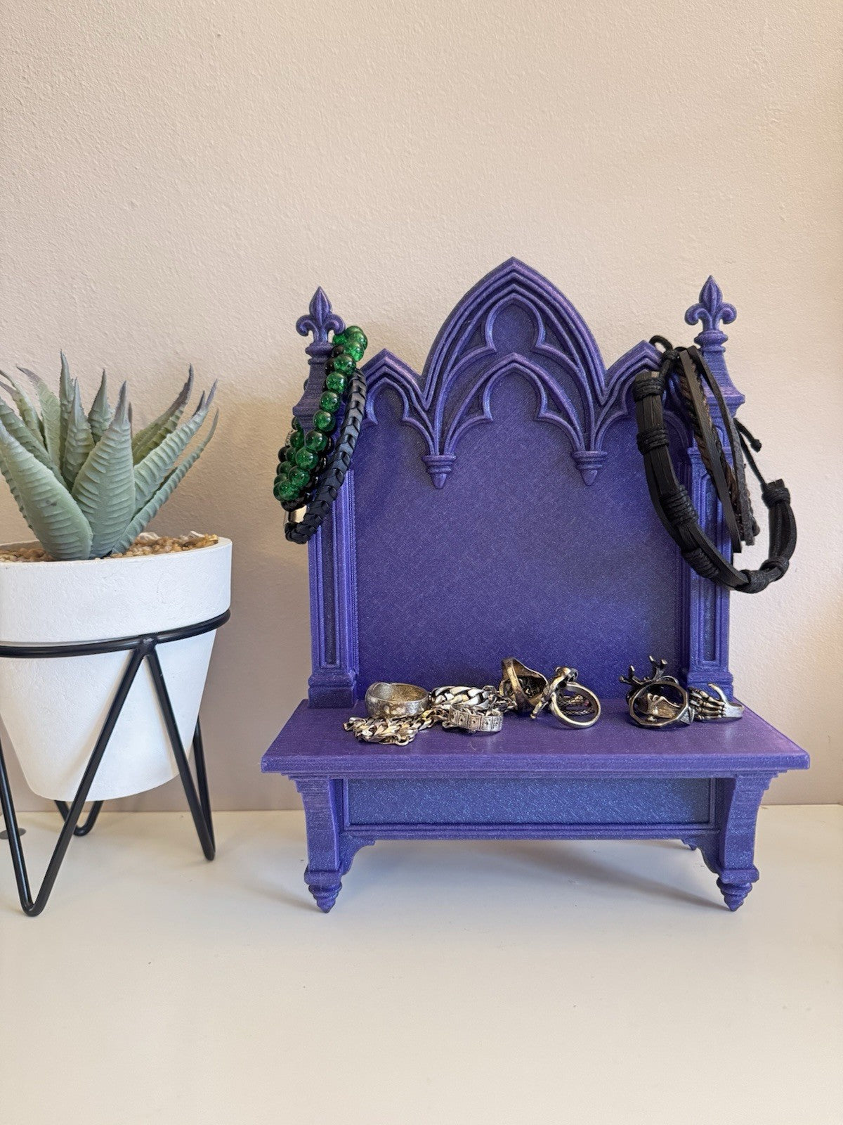 Gothic Cathedral Shelf Galaxy Purple
