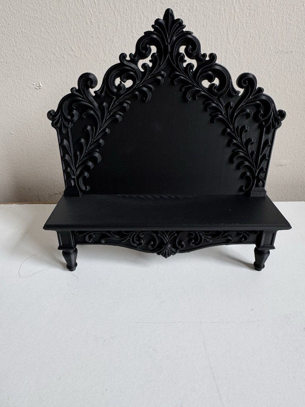 Black Gothic Cathedral Ornament Shelf – Baroque Jewelry & Trinket Holder - 20 cm