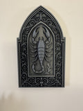 Gothic Scorpion Wall Plaque | Dark Aesthetic Decor | Scorpio Zodiac Wall Art